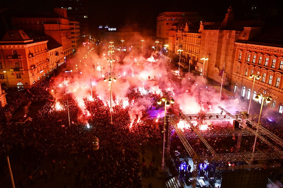 FOTO Pogledajte kako je izgledao Trg iz zraka tijekom dočeka rukometaša