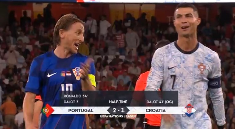 Ronaldo je prigovarao sucu, Modrić ga je "odvukao". Slijedila je viralna scena