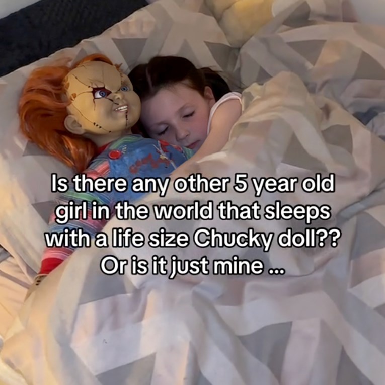 Zaboravite plišance. Curica (5) spava s lutkom Chuckyja