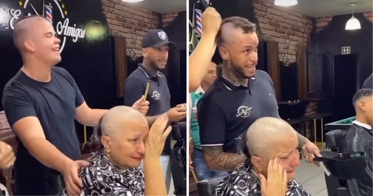 Žena se zbog kemoterapije ošišala na nulu, reakcija frizera oduševila je internet