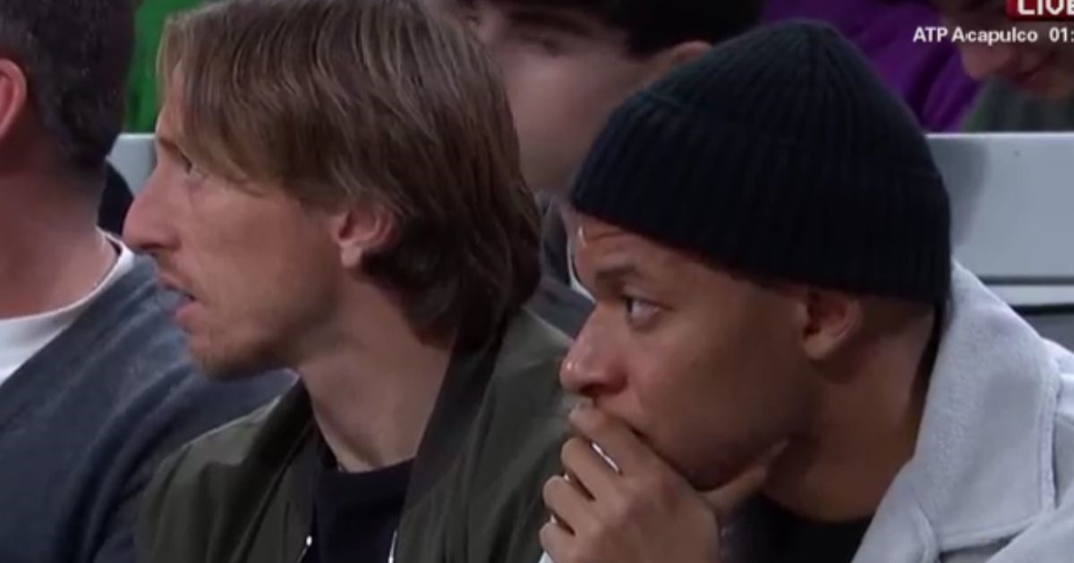 VIDEO Modrić i Mbappe zajedno prate košarkaški El Clasico