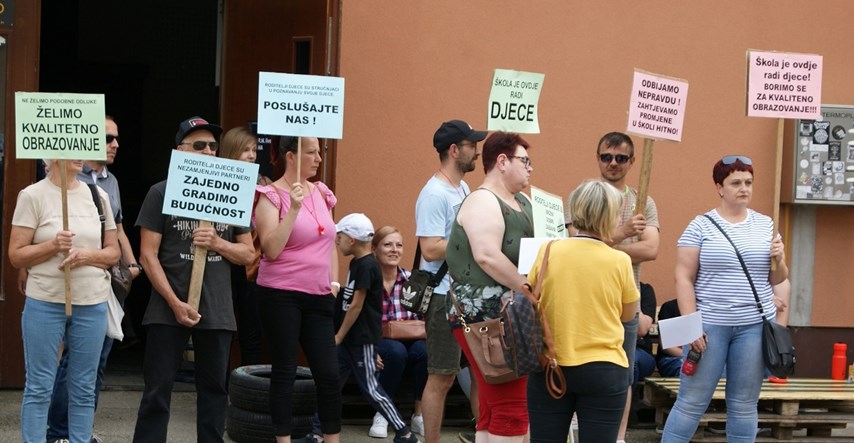 Roditelji u Novom Marofu prosvjedovali zbog cjelodnevne nastave