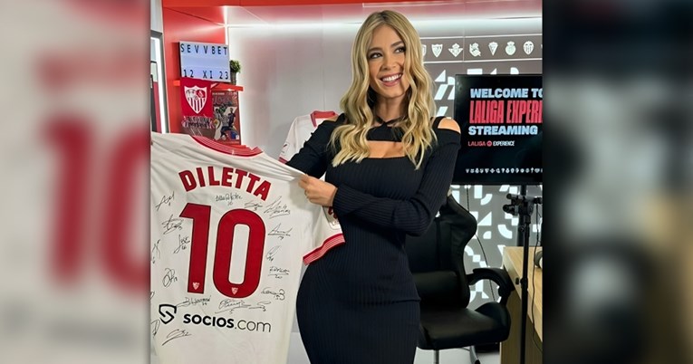 Diletta pokazala potpisani dres koji je dobila. Na njemu je i potpis hrvatske legende