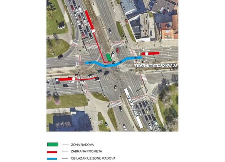Kreće posebna regulacija prometa na križanju Držićeve i Vukovarske u Zagrebu