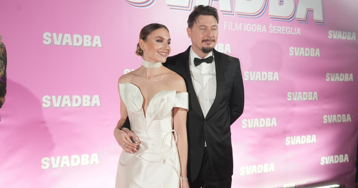 Supruga redatelja Svadbe na beogradsku premijeru filma došla u vjenčanici