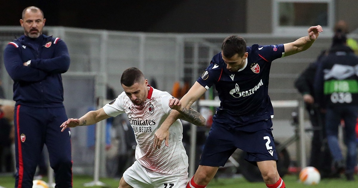 Zvezda se ispromašivala u Milanu pa s igračem manje ispala iz Europa lige