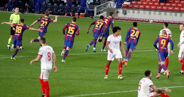 BARCELONA - SEVILLA 3:0 Barca dramatično nadoknadila veliki minus za finale kupa