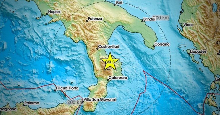 Potres na jugu Italije, izmjereno 4.9 po Richteru