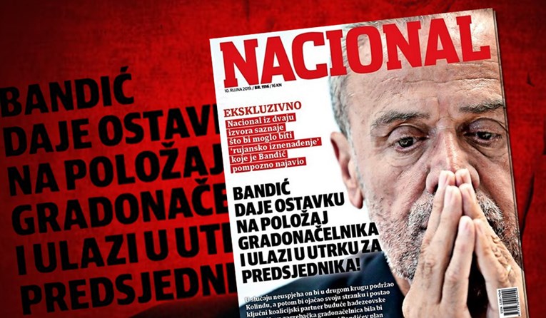 Nacional: Bandić podnosi ostavku i kandidira se za predsjednika