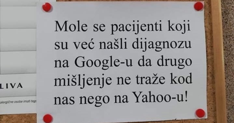 Poruka pacijentima u srpskoj ambulanti: "Ako ste već našli dijagnozu na Googleu..."