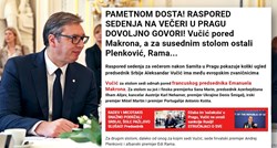 Vučićev tabloid: Vučić večera pored Macrona, Plenković ne. Izvojevao je novu pobjedu