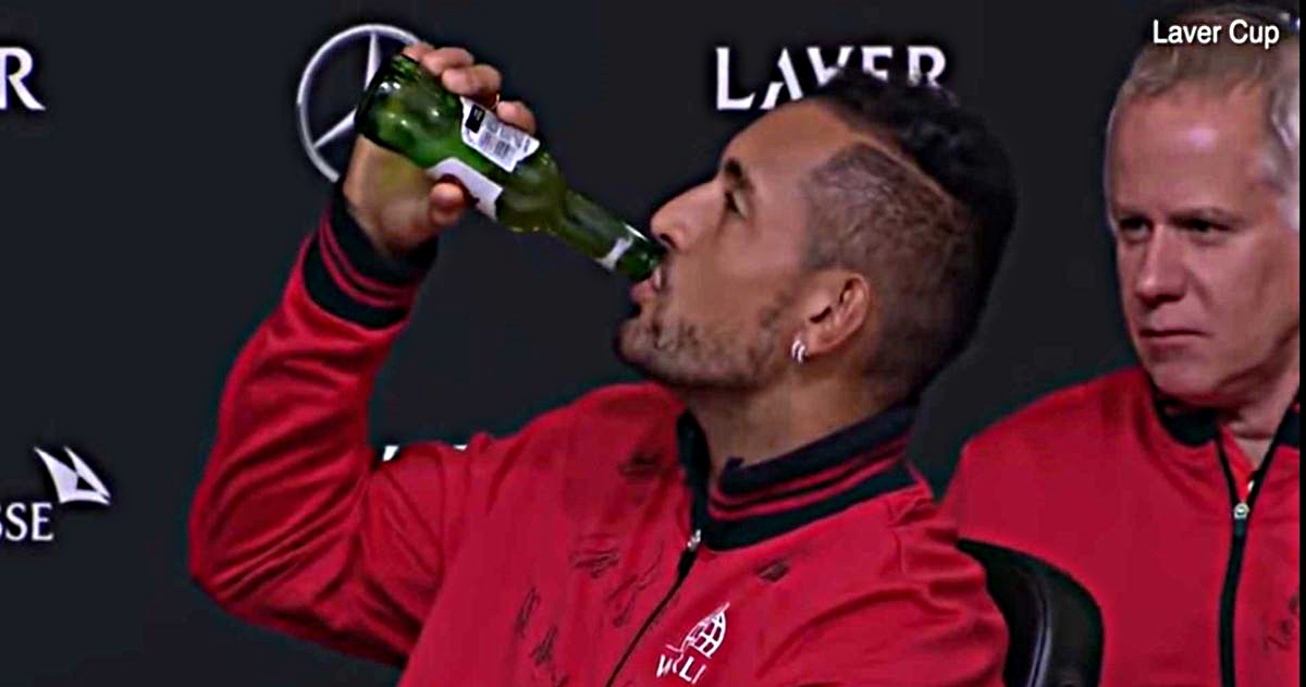 VIDEO Kyrgios pred novinarima eksirao pivo