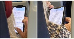 Nije mogao vjerovati što tipka putnica ispred njega u avionu, pogledajte poruke
