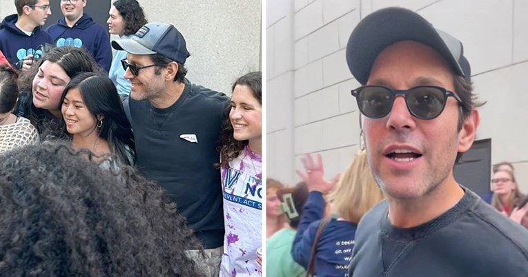 Paul Rudd iznenadio pojavom na biračkom mjestu u Pennsylvaniji, dijelio vodu