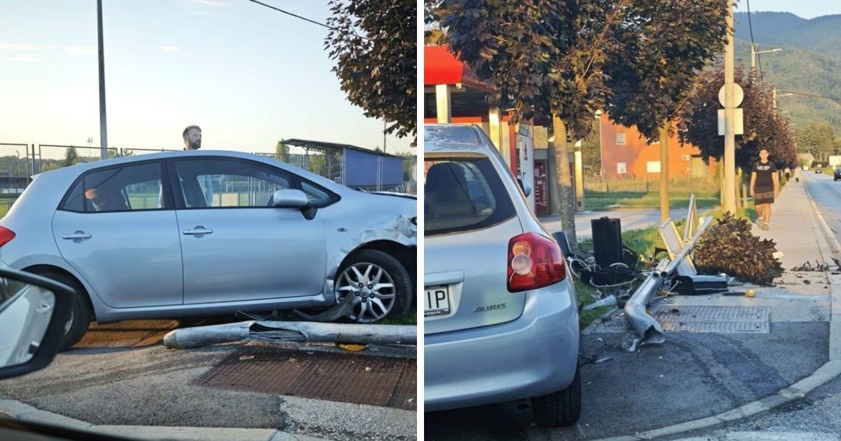 Načelnik Bistre se autom zabio u semafor. Vijećnik: Pokušao je lagati pa pobjegao