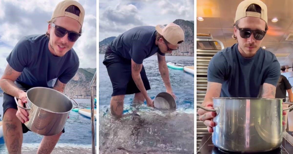 Beckhamovom sinu opet se rugaju zbog kuhanja. Tjesteninu je pripremio u morskoj vodi