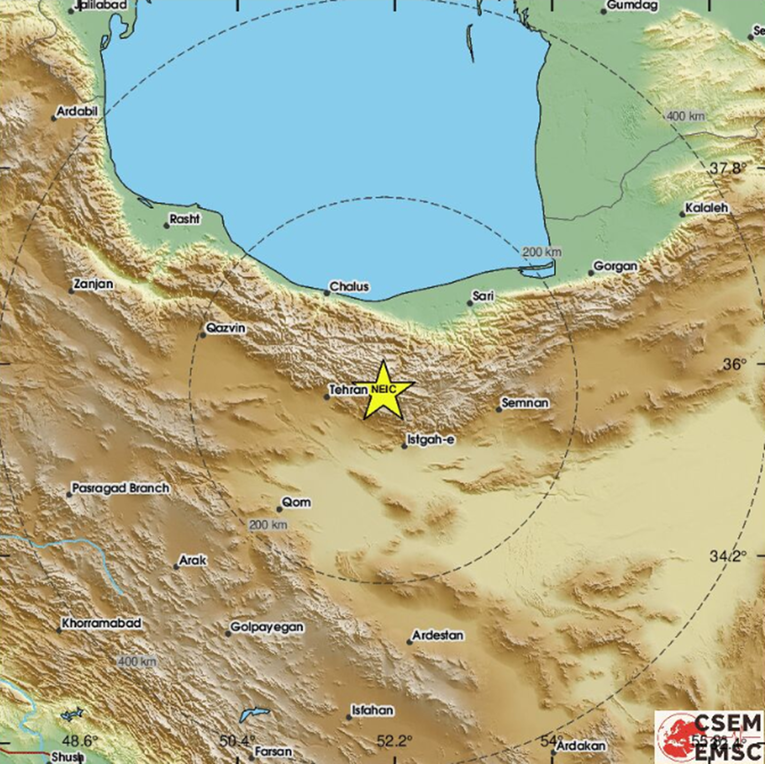 Iran pogodio potres magnitude 4.6