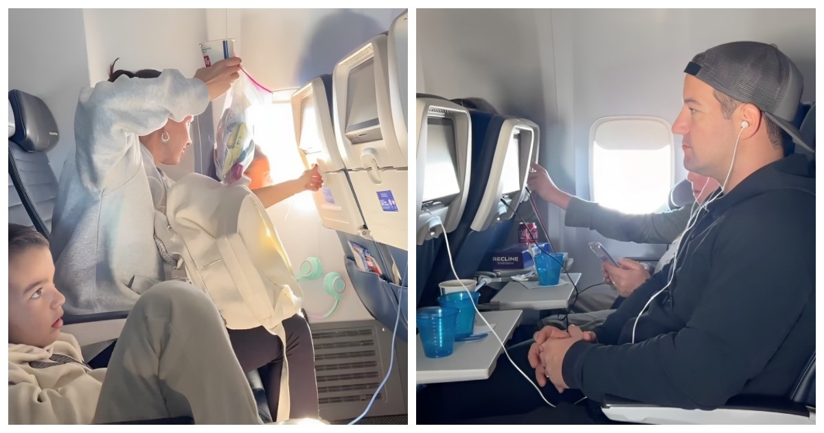 Mama pokazala kako izgleda let avionom s dvoje djece, ljudi joj kritiziraju supruga
