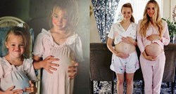 Sestre koje su se u djetinjstvu igrale da su trudne nakon 25 godina ponovile fotku