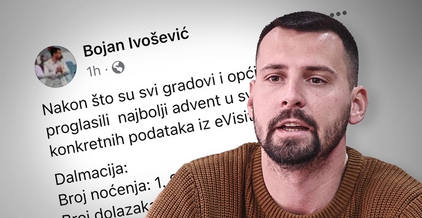 Ivošević se hvali da je Split imao najviše adventskih noćenja. U Dalmaciji