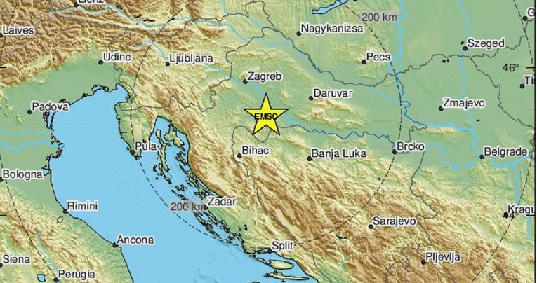 Potres magnitude 2.9 kod Petrinje
