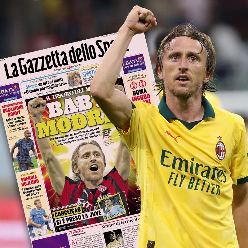 Gazzetta: Baby Modrić. Talijani se dive kapetanu Hrvatske 