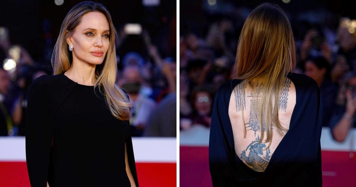 Angelina Jolie pokazala tetovaže na leđima. Otkrivena su njihova značenja