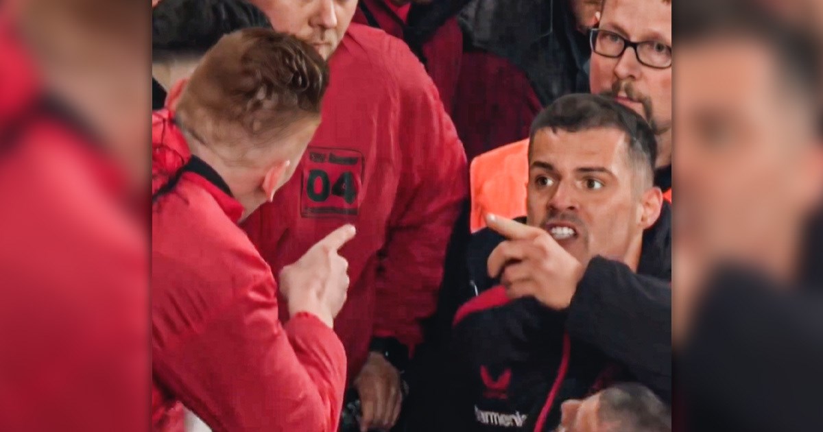 Pogledajte sukob Xhake i navijača nakon ispadanja Bayera iz kupa od trećeligaša