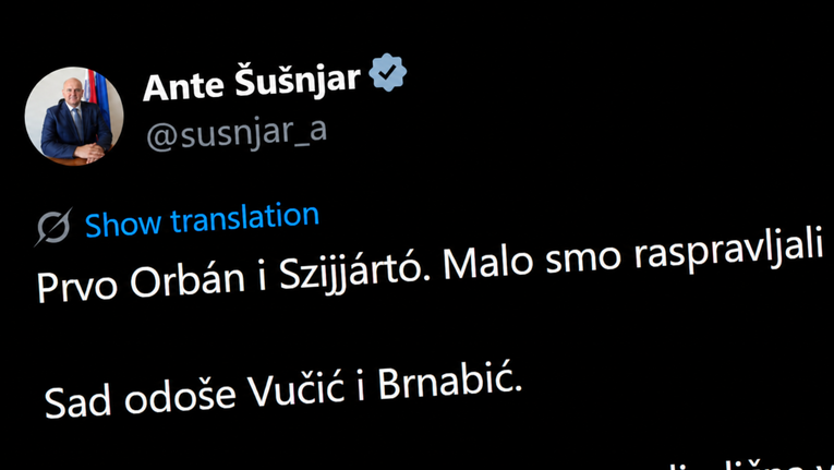 Ministar Šušnjar: Prvo Orbán i Szijjártó pa Vučić i Brnabić. Što vam još mogu obećati?