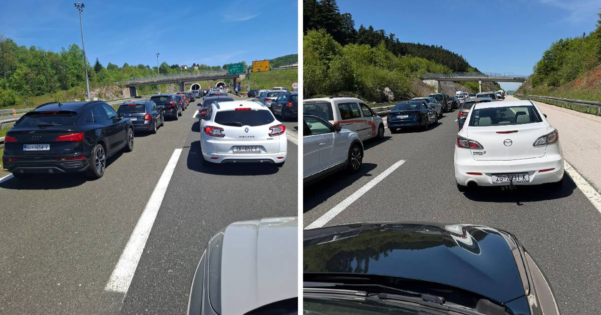 Ogromne kolone na A1. "Za 6 kilometara treba nam 45 minuta. Sramota, bezobrazluk"