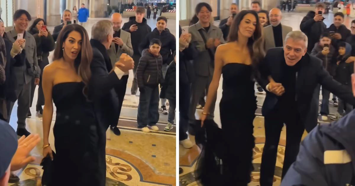 Ljudi gledali Georgea i Amal Clooney kako se usred Milana vrte u krug. Što su radili?