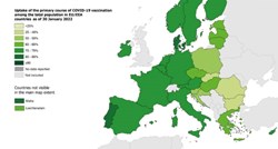 Pogledajte kartu procijepljenosti u EU i Hrvatskoj