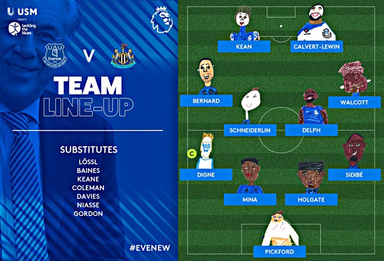 Način na koji je Everton predstavio prvih 11 postao je pravi hit na Twitteru