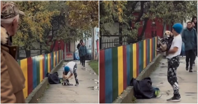 Dječak iz Srbije oduševio društvene mreže. Skinuo je duksericu i jaknu da ugrije psa