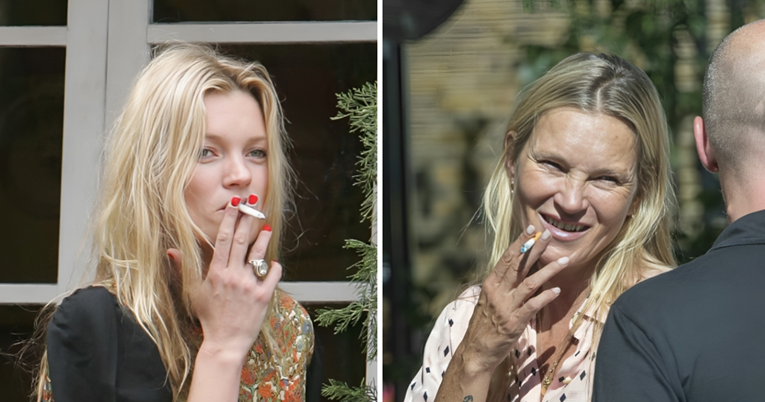 Ovo je Kate Moss nekad i sad. Je li pušenje naštetilo njezinom izgledu?