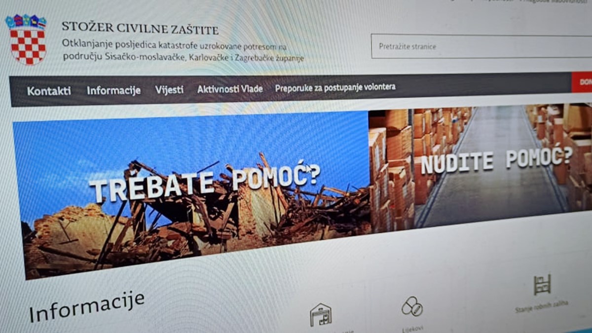 Pokrenuta vladina službena web stranica o otklanjanju posljedica potresa