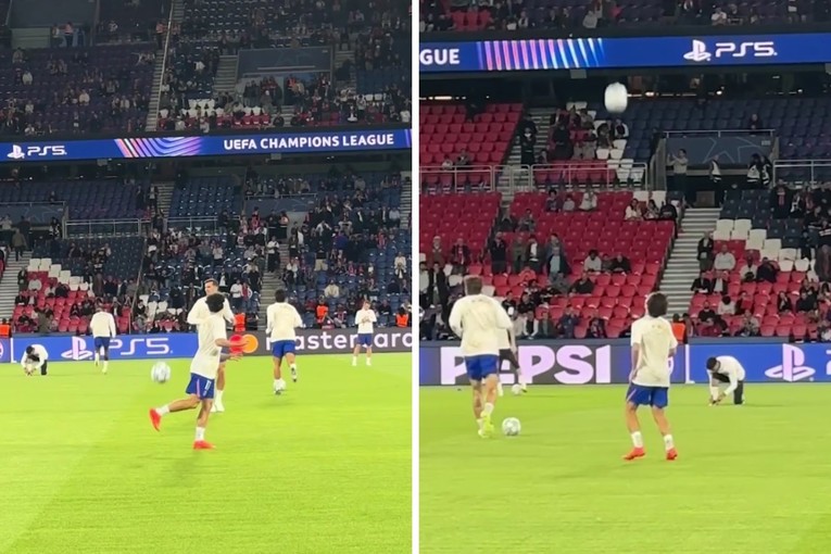 Ovako se zagrijava zvijezda PSG-a. "Molim?"
