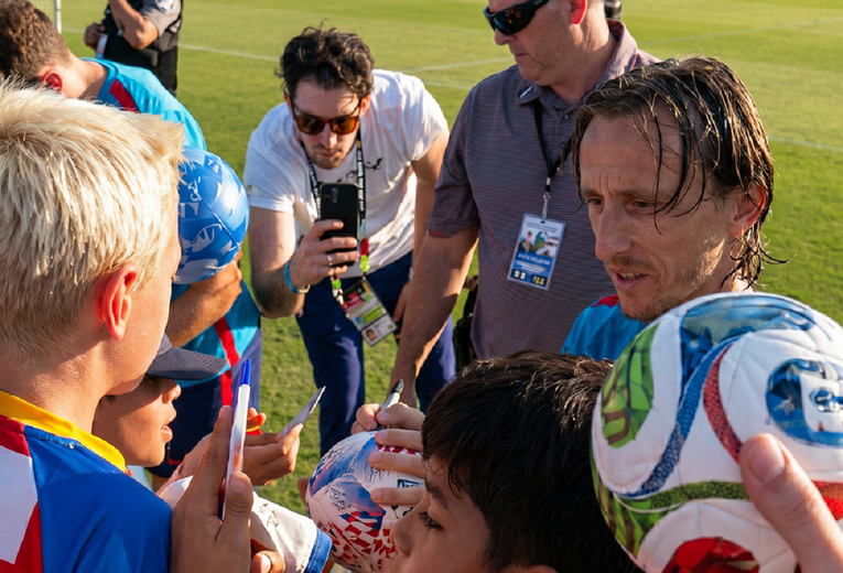 VIDEO Modrić izazvao euforiju na treningu Hrvatske u Americi