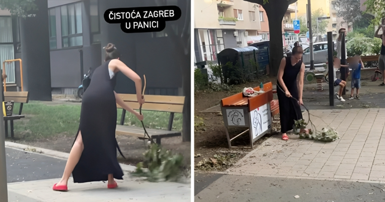 Ivan Šarić objavio video na kojem Korana čisti dječji park: "Čistoća Zagreb u panici"