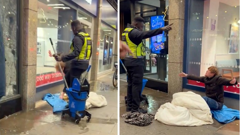 VIDEO Zaštitar u Londonu beskućniku smočio vreću za spavanje, McDonald’s se ispričao