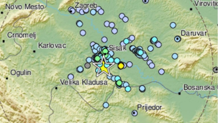 Potres snage 3.6 na Baniji