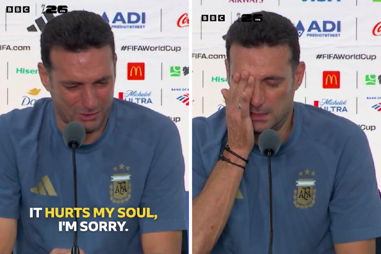 VIDEO Izbornik Argentine rasplakao se na presici i prekinuo ju. Ispraćen je pljeskom