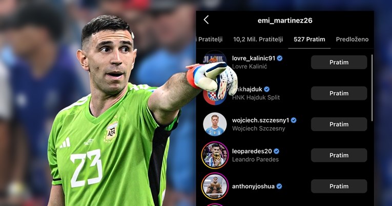 Martinez prati Hajduk na Instagramu. Postoji priča koja ih povezuje