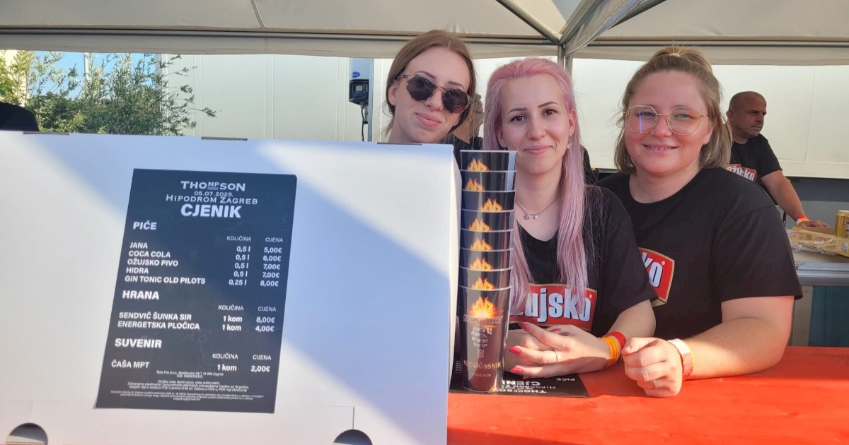 Cjenik s Hipodroma: Voda 5, gin tonic 8, energetska pločica 4 eura