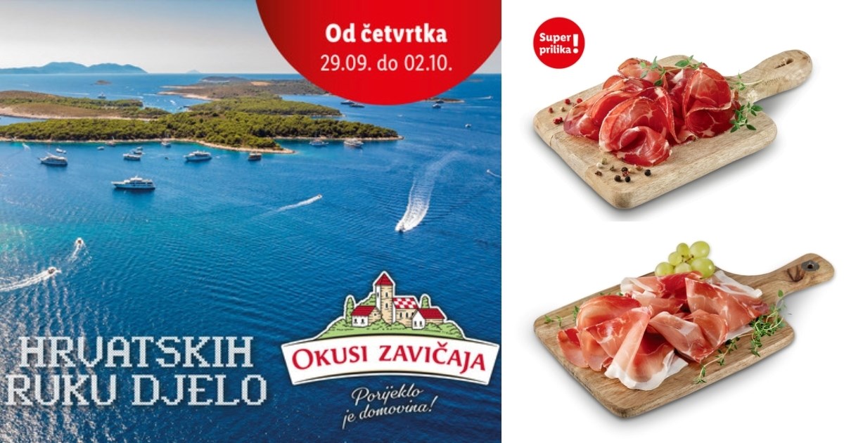 U Lidl stižu Okusi Dalmacije: Drniška pečenica, pršut i buđola po dobrim su cijenama