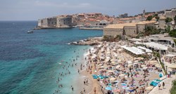 Ovako je jučer izgledala popularna plaža u Dubrovniku