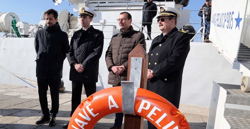 Brod talijanske Obalne straže "Alfredo Peluso" u prijateljskom posjetu Rijeci