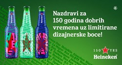 Heineken slavi 150 godina limitiranom edicijom boca koje je dizajnirao Zoran Đukić