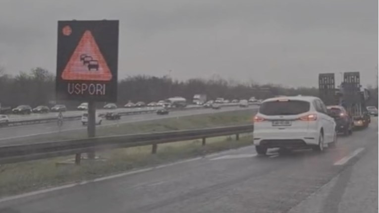 Velika gužva na zagrebačkoj obilaznici