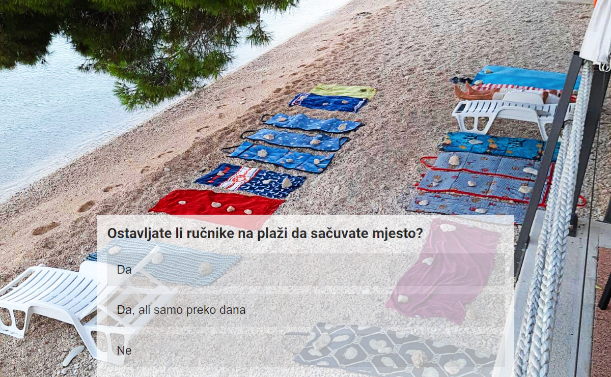 ANKETA Ostavljate li vi ručnike na plaži da sačuvate mjesto?